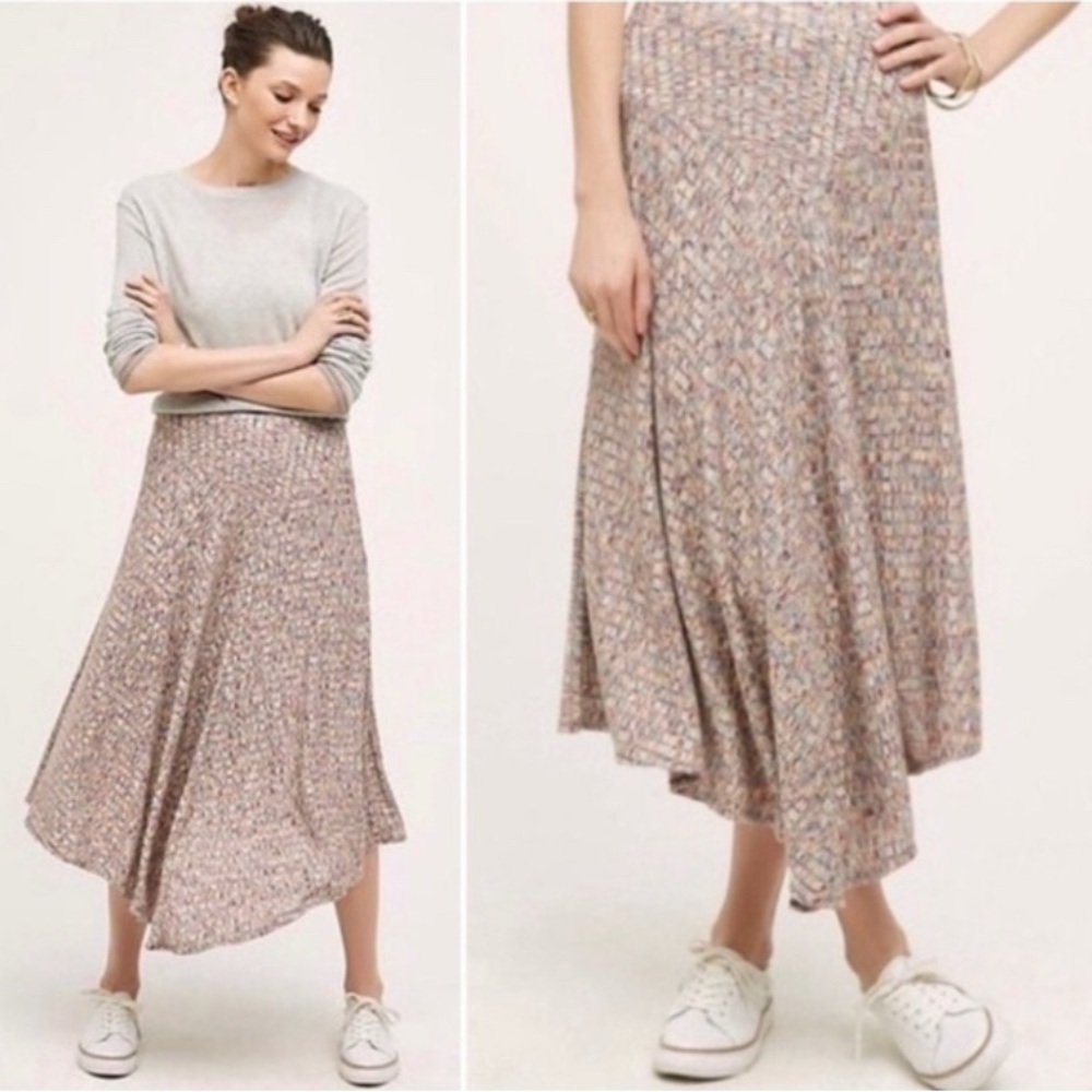 Vanessa Virginia Anthropologie Parque Knit Maxi Skir